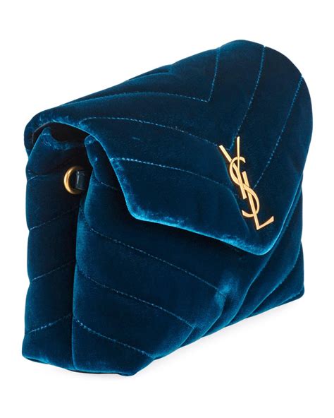 blue velvet ysl bag|YSL monogram crossbody bag.